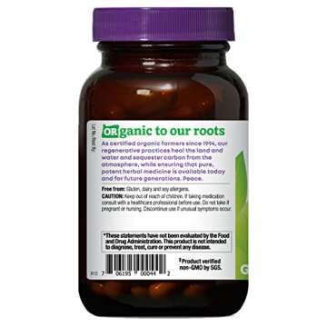 Oregon's Wild Harvest Cascara Sagrada Capsules - Organic Herbal Natural Laxative for Short-Term Constipation Relief