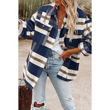 Cozy CHYRII Women's Casual Flannel Shacket for All Occasions