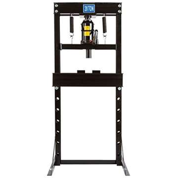Black Widow 20 Ton Hydraulic Shop Press for Mechanics
