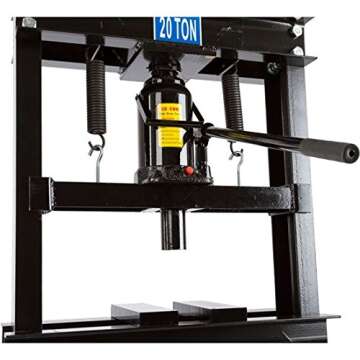 Black Widow 20 Ton Hydraulic Shop Press for Mechanics