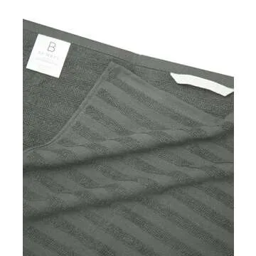 Premium Kitchen Towels, Solid Hand Towels (20”x 28”, 6 Pack) Highly Absorbent with Hanging Loop Anthracite