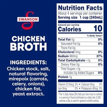 Swanson Natural Chicken Broth 32 oz Carton 12 Pack