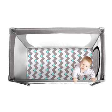 COSMOPLUS Stretch Fitted Pack n Play Playard Sheets 2 Pack for Mini Crib Sheet Set,Pack n Play Mattress Cover, Ultra Stretchy Soft,Whale/Cloud