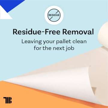 Pallet Tape for Screen Printing, 18 Inch x 300 Foot Roll, Made in USA, Heavy Duty Platen Masking Tape with Clean Removal to Protect Screen Printing Surfaces and Extend Pallet Life