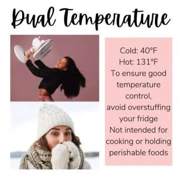 Berlin Gear 5 Liter Personal Chiller/Warmer LED Lighted Mini Fridge, Black