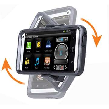 ChargerCity MegaGrab Easy-Adjust Smartphone Holder Mount & 360º Swivel Selfie Video Recording Camera Tripod Adapter for All Smartphone up to 3.75 inch Wide