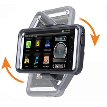 ChargerCity MegaGrab Easy-Adjust Smartphone Holder Mount & 360º Swivel Selfie Video Recording Camera Tripod Adapter for All Smartphone up to 3.75 inch Wide