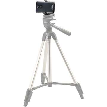 ChargerCity MegaGrab Easy-Adjust Smartphone Holder Mount & 360º Swivel Selfie Video Recording Camera Tripod Adapter for All Smartphone up to 3.75 inch Wide