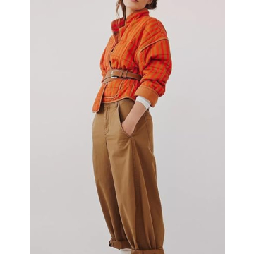 InterNos Women's Quilted Winter Jacket with Stripes