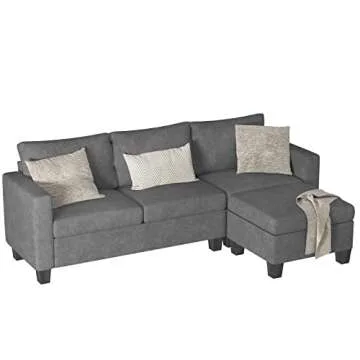 YESHOMY Convertible Sectional Sofa for Compact Living Spaces