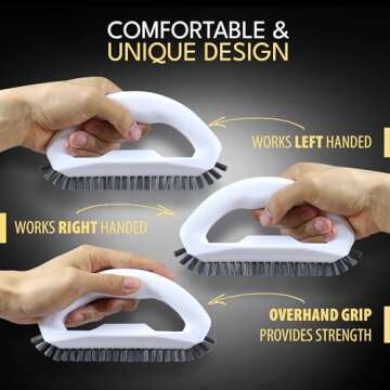 Heavy Duty Grout Brush for Easy Home Cleaning Solutions