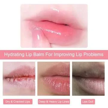 Rosarden Lip Balm Set, 8 Pieces Lip Moisturizer For Very Dry Lips, Long Lasting Lips Moisturizer For Cracked, Dry & Chapped Lips, Hydrating Tinted Lip Balm, Cute Fruit Lip Balm Gift Kit For Teen Girls