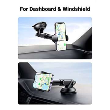 UGREEN Car Phone Holder Mount - Universal Suction Cup for iPhone 16 15 14 13 Pro Max and More
