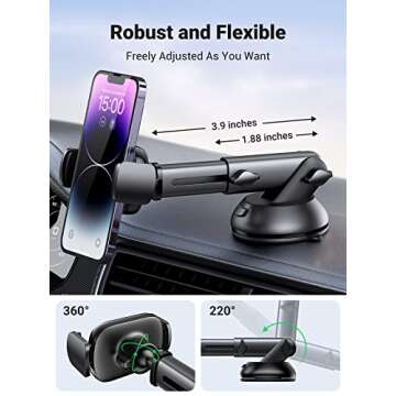 UGREEN Car Phone Holder: Secure & Flexible Mount for All Smartphones