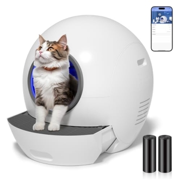 Automatic Self-Cleaning Cat Litter Box with App Control