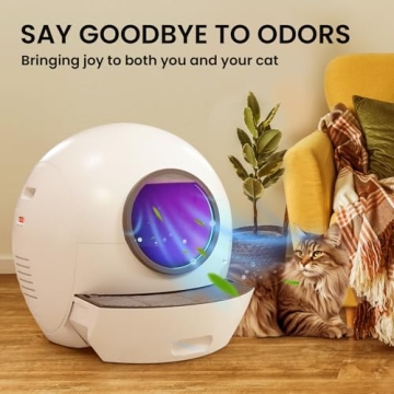 Elspet Smart Cat Litter Box with App Control