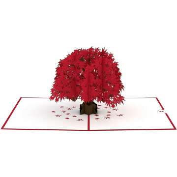Japanese Maple Pop Up Card - Perfect for Mom & Anniversary