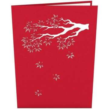 Japanese Maple Pop Up Card - Perfect for Mom & Anniversary
