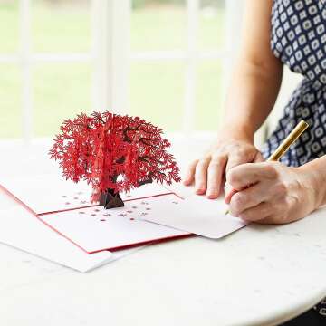Japanese Maple Pop Up Card - Perfect for Mom & Anniversary