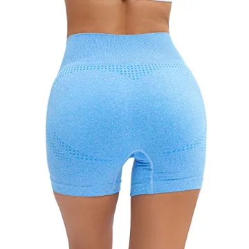 AHLW Seamless Workout Shorts for Women with Tummy Control