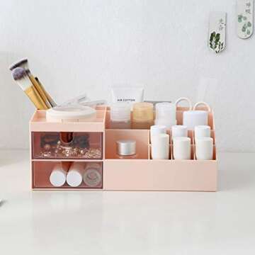 Marknor Makeup Organizer - Stylish Storage for Makeup & Office Supplies