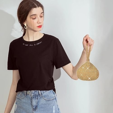 JIAN YA NA Rhinestone Evening Clutch - Elegant Bling Purse