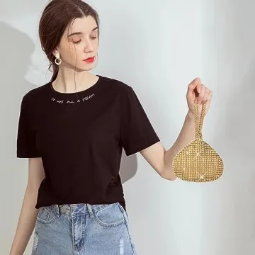 JIAN YA NA Rhinestone Evening Clutch - Elegant Bling Purse