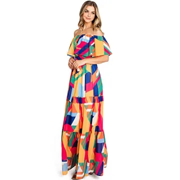 Stylish Flying Tomato Floral Print Maxi Dress for Women
