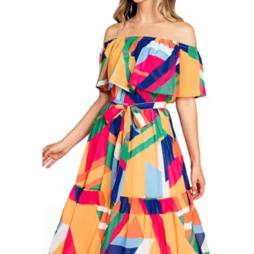 Stylish Flying Tomato Floral Print Maxi Dress for Women