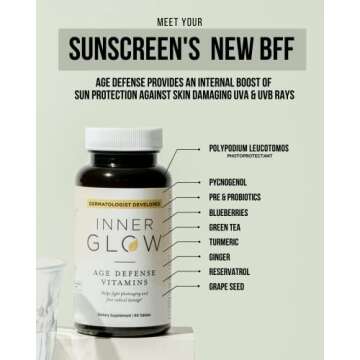 Inner Glow Age Defense Vitamins for Healthy Skin