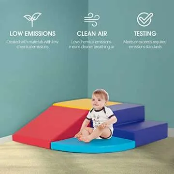 4-Piece Climbing Toy Set for Toddlers 1-3 - Safe & Fun