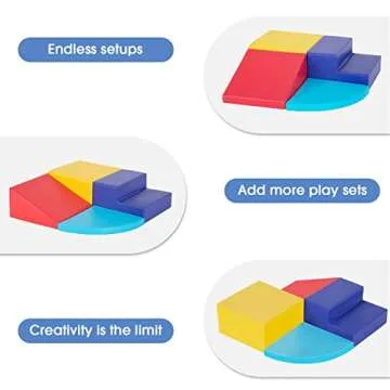 4-Piece Climbing Toy Set for Toddlers 1-3 - Safe & Fun