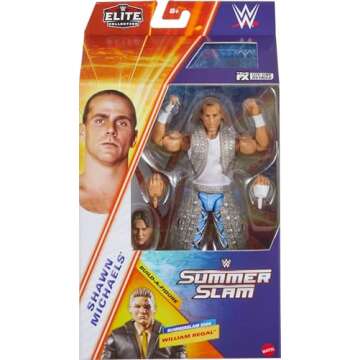 Mattel WWE SummerSlam Elite Action Figure - Shawn Michaels with Accessories