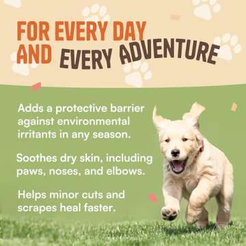 Organic Dog Paw Balm - Lick Safe Moisturizer for Dogs