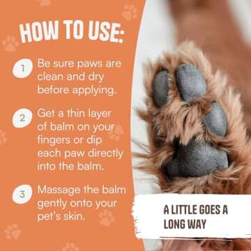 Organic Dog Paw Balm - Lick Safe Moisturizer for Dogs