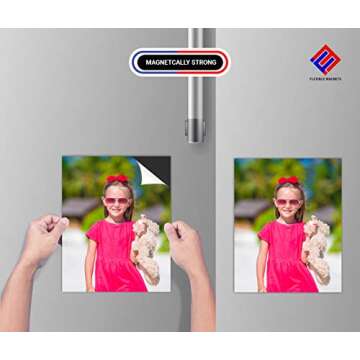 Flexible Adhesive Magnet Sheets - Peel & Stick Crafting Kit