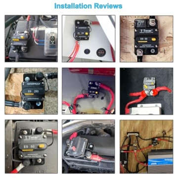 T Tocas 50A Circuit Breaker for Marine and RV Use