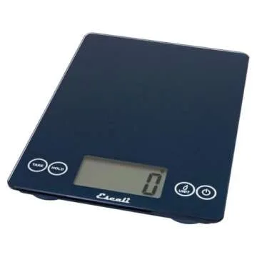 Escali Arti Glass Food Scale - Digital Kitchen Scale in Blue Mirage