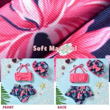 Stylish Infant Baby Girls Floral Bikini Swimsuit Set