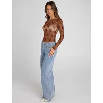 Elegant KTILG Mesh Long Sleeve Shirt for Women