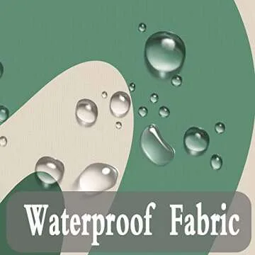 JAWO Cute Green Shower Curtain, Aesthetic 70s Abstract Wavy Swirl Shower Curtain Set with Hooks, Retro Boho Funky Bathroom Accessories Fabric Bath Curtains 69x70 Inches