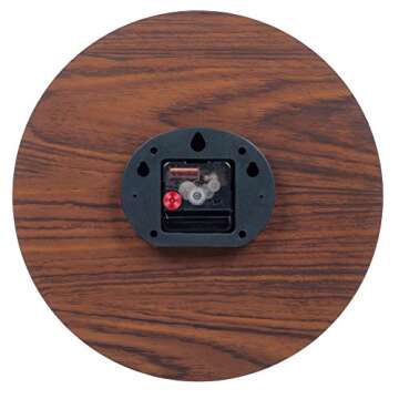 KI Store Silent Blue Wall Clocks Decorative for Living Room Bathroom Kitchen Decor 12-Inch Beach Coastal Round Clocks