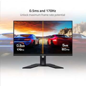 GIGABYTE M27Q 27" 165Hz 1440P -KVM Gaming Monitor, 2560 x 1440 SS IPS Display, 0.5ms (MPRT) Response Time, 92% DCI-P3, HDR Ready, FreeSync Premium, 1x Display Port 1.2, 2x HDMI 2.0, 2x USB 3.0