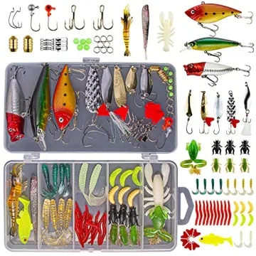 GOANDO Fishing Lures Kit – Complete Freshwater Tackle Set for Bass, Trout & Salmon