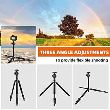 VICTIV 82" Lightweight Tripod for DSLR and Monopod