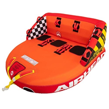Airhead Super Mable Towable Tube | 1-3 Rider Towable Tube for Boating and Water Sports | Dual Tow Po...