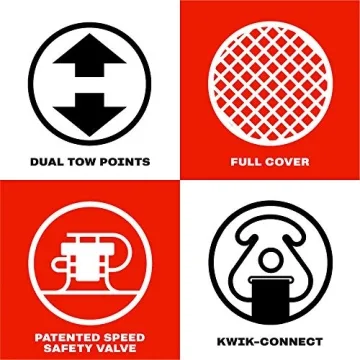 Airhead Super Mable Towable Tube | 1-3 Rider Towable Tube for Boating and Water Sports | Dual Tow Points | Full Nylon Cover | EVA Foam Pads | Patented Speed Valve | Boat Tubes and Towables