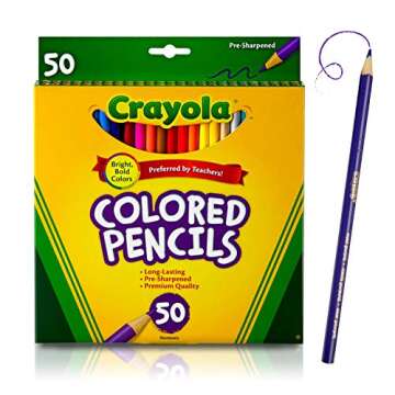 Crayola Colored Pencils, 50 Count