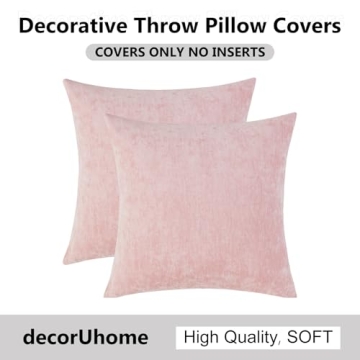 decorUhome 18x18 Throw Pillow Covers Set of 2