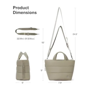 CHOLISS Small Puffer Tote Bag for Women - Stylish & Spacious